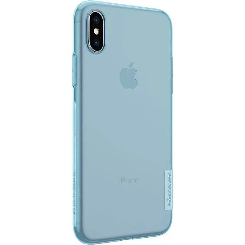 Чохол-накладка Nillkin TPU Nature Case Apple iPhone X Blue - фото 6