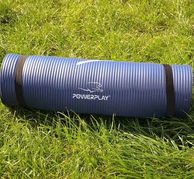 Килимок для йоги та фітнесу PowerPlay 4151 NBR Performance Mat Синій (183x61x1.2) (PP_4151_Blue_1.2cm) - фото 6