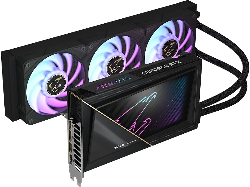 Відеокарта Gigabyte AORUS GeForce RTX 5090 XTREME WATERFORCE 32G (GV-N5090AORUSX W-32GD) - фото 2