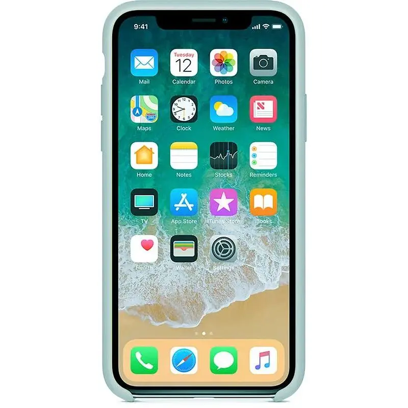 Чохол-накладка Toto Silicone Case Apple iPhone X/XS Light Grey - фото 4