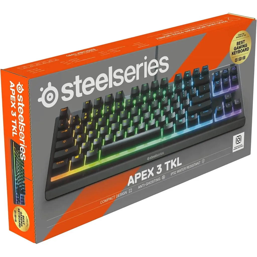 Клавіатура SteelSeries Apex 3 TKL EN Black (64831) [171682] - фото 9