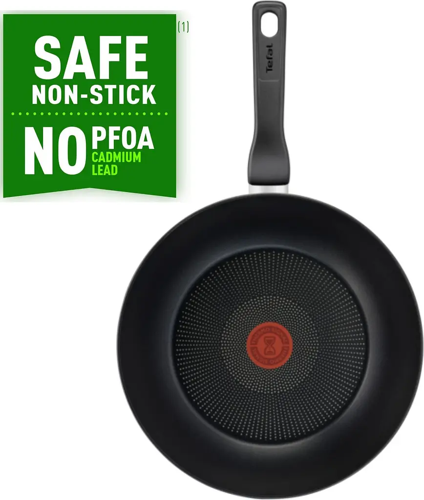 Сковорода WOK Tefal Titanium Force 3X, On 28 см (G3031932) з тришаровим титановим антипригарним покриттям Titanium 3Х - фото 3