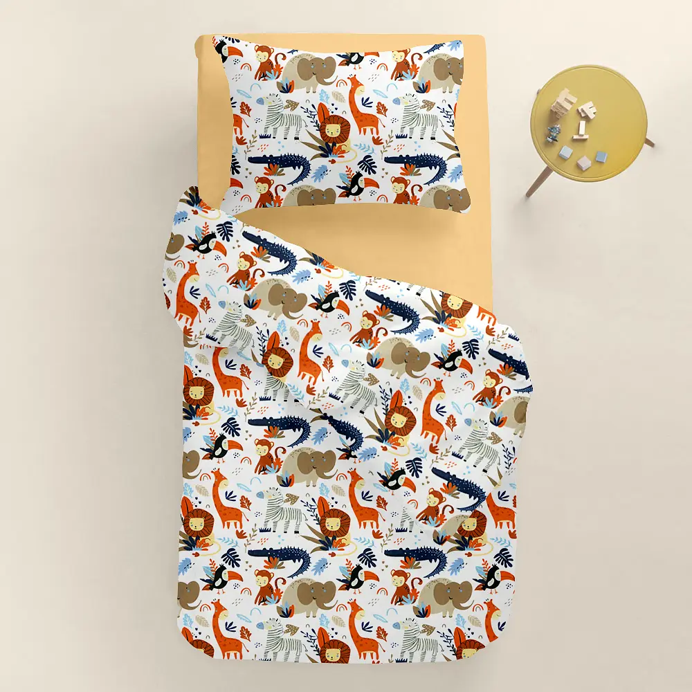 Дитяча постіль без простирадла JUNGLE ANIMALS CS1 COSAS (4822052258804) - фото 2
