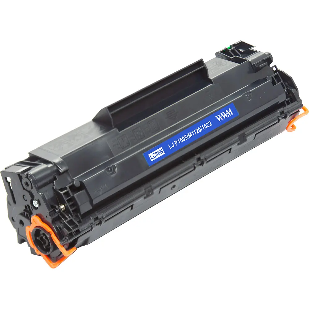 Картридж тон. WWM для HP LJ P1505/M1120/1522 аналог CB436A Black ( 2000 ст.) (LC36N) - фото 2