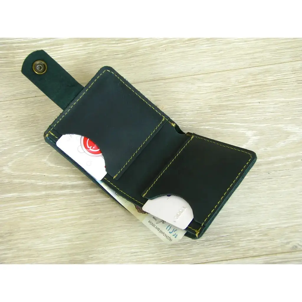 Жіночий гаманець GS зелений - фото 6