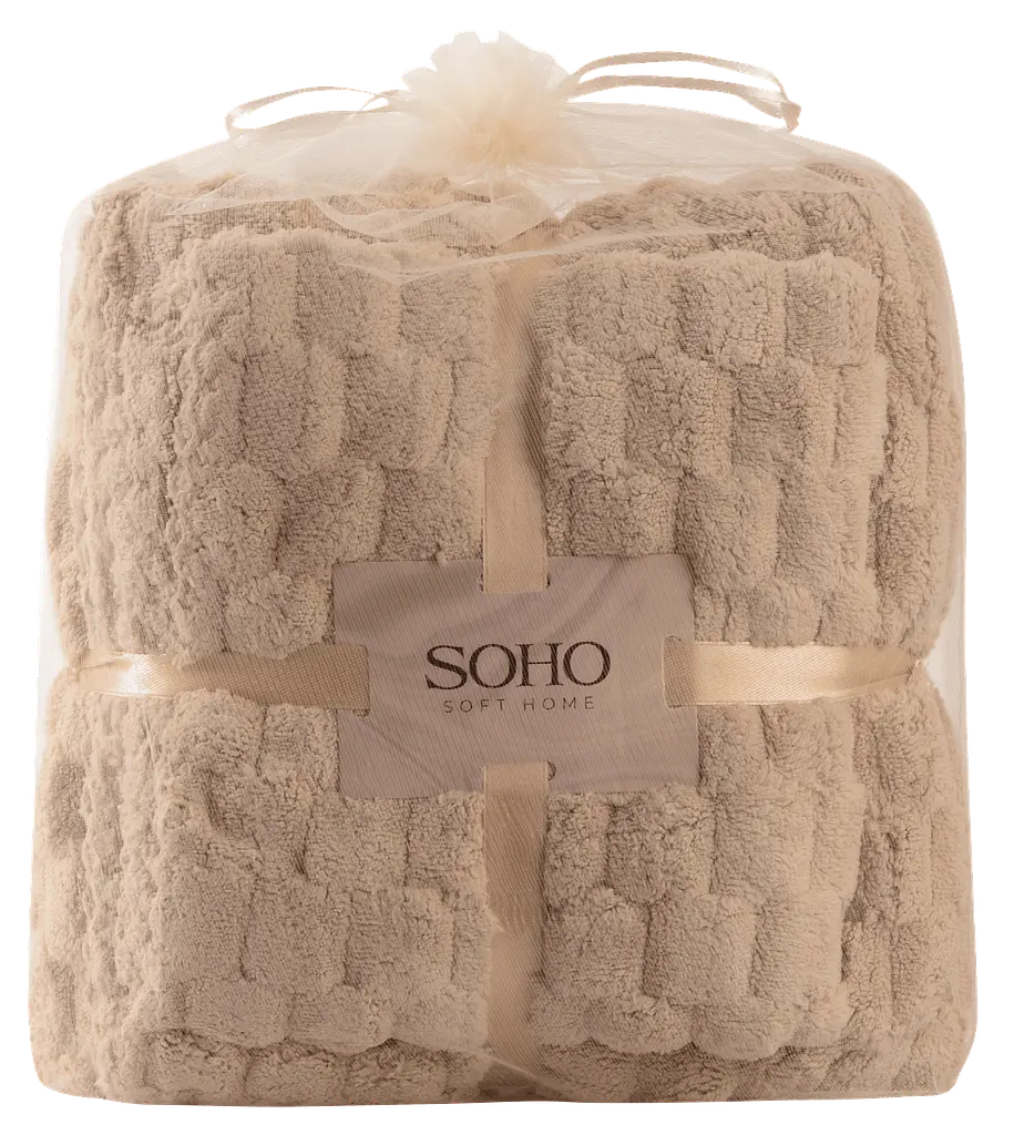 Набір рушників 35х75+70х140 см Sote Beige SOHO pbe0052254