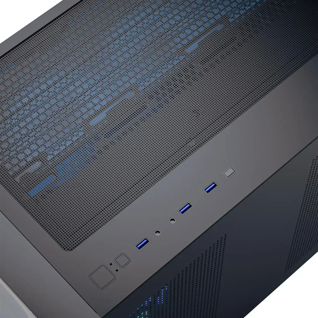 Корпус для ПК AeroCool P300C-G-BK-v1 Black (ACCS-PN02033.11) - фото 6
