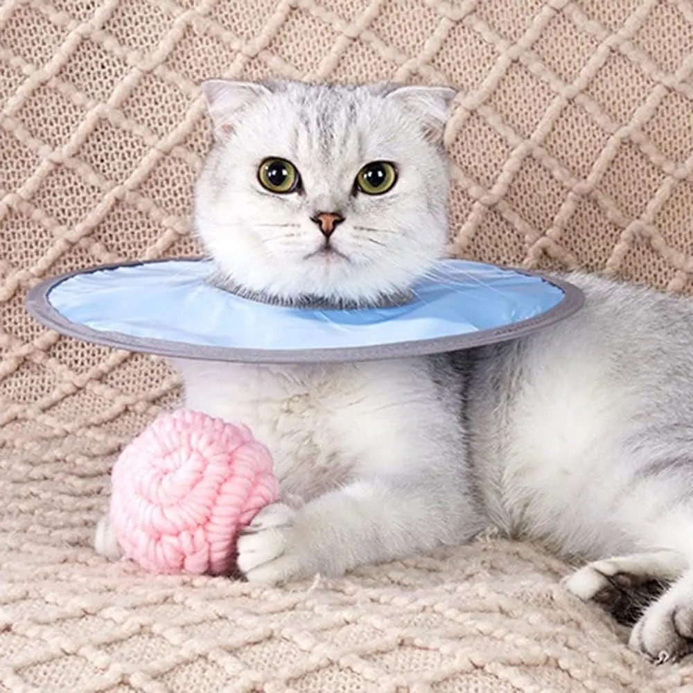 Захисний комір для котів Derby Breathable Cat Elizabeth Collar, Blue, L < 32 см - фото 3