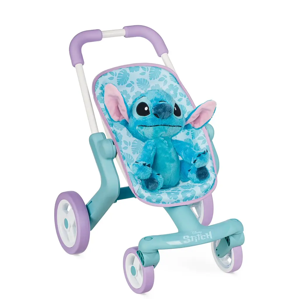 Коляска для ляльки Smoby Toys Стіч. Прогулянка, з поворотними колесами та м'якою іграшкою (7600251225)