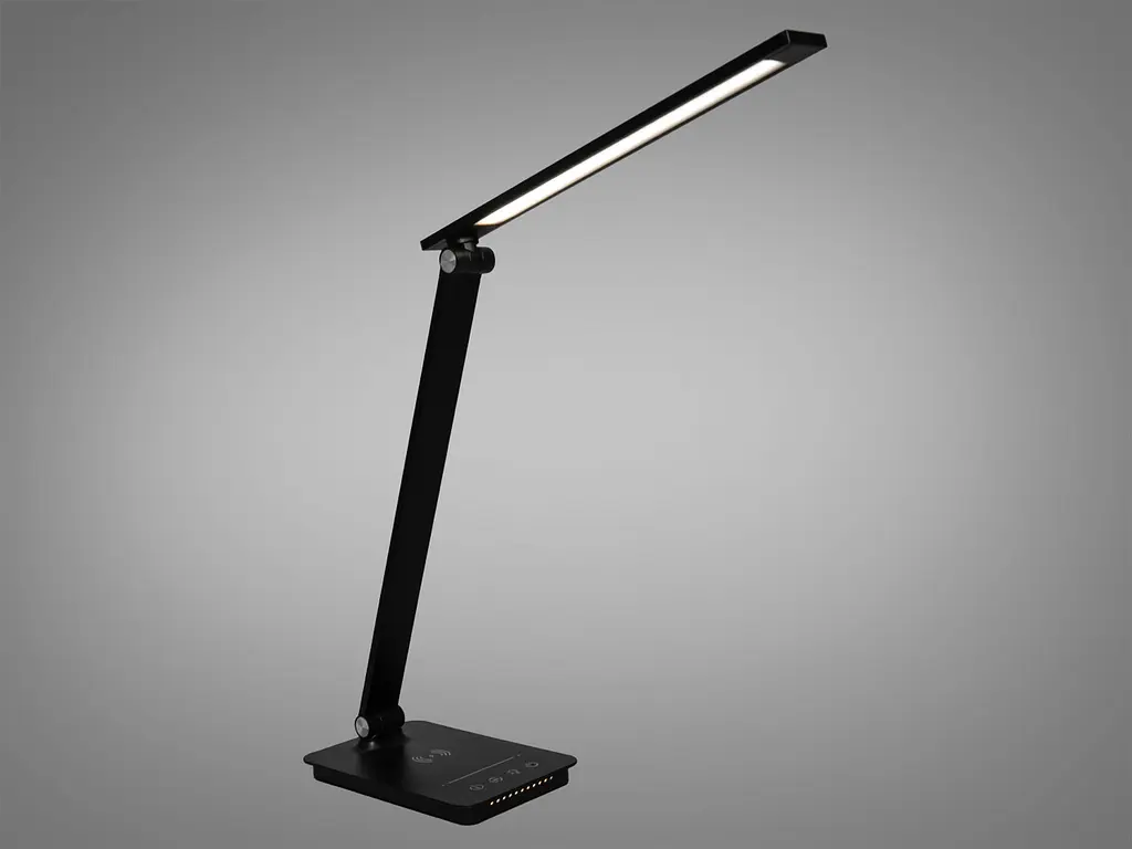 Світлодіодна настільна лампа з бездротовою зарядкою Diasha A5502P BK wireless charge - фото 2