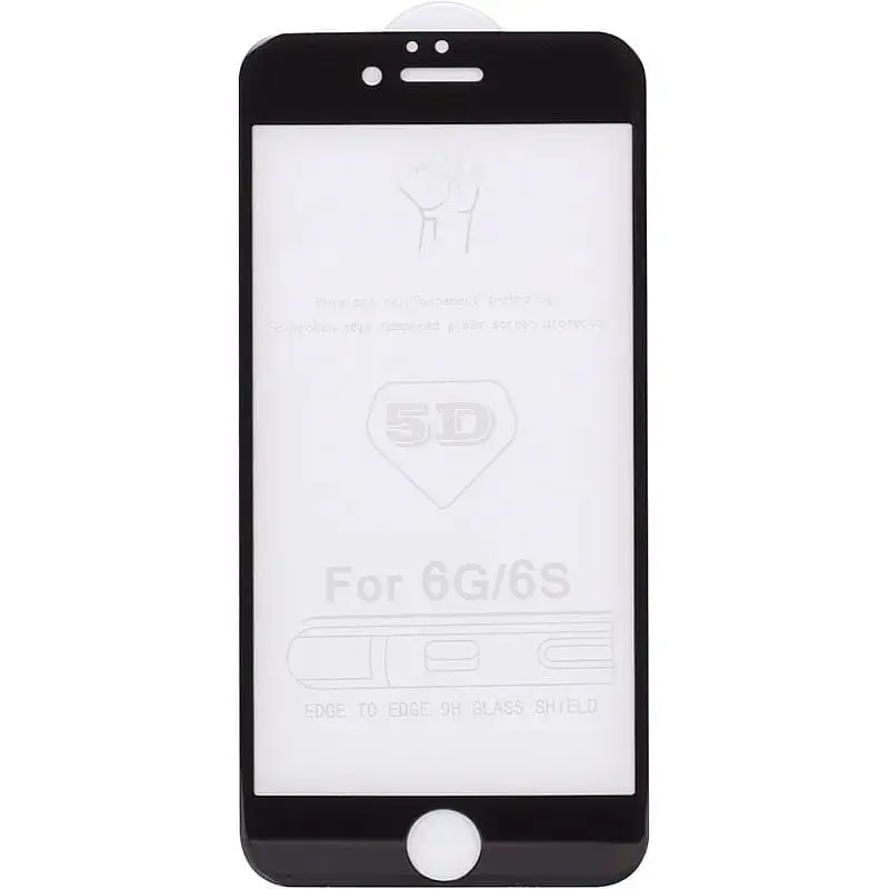 Захисне скло Toto 5D Cold Carving Tempered Glass iPhone 6/6s Black - фото 2