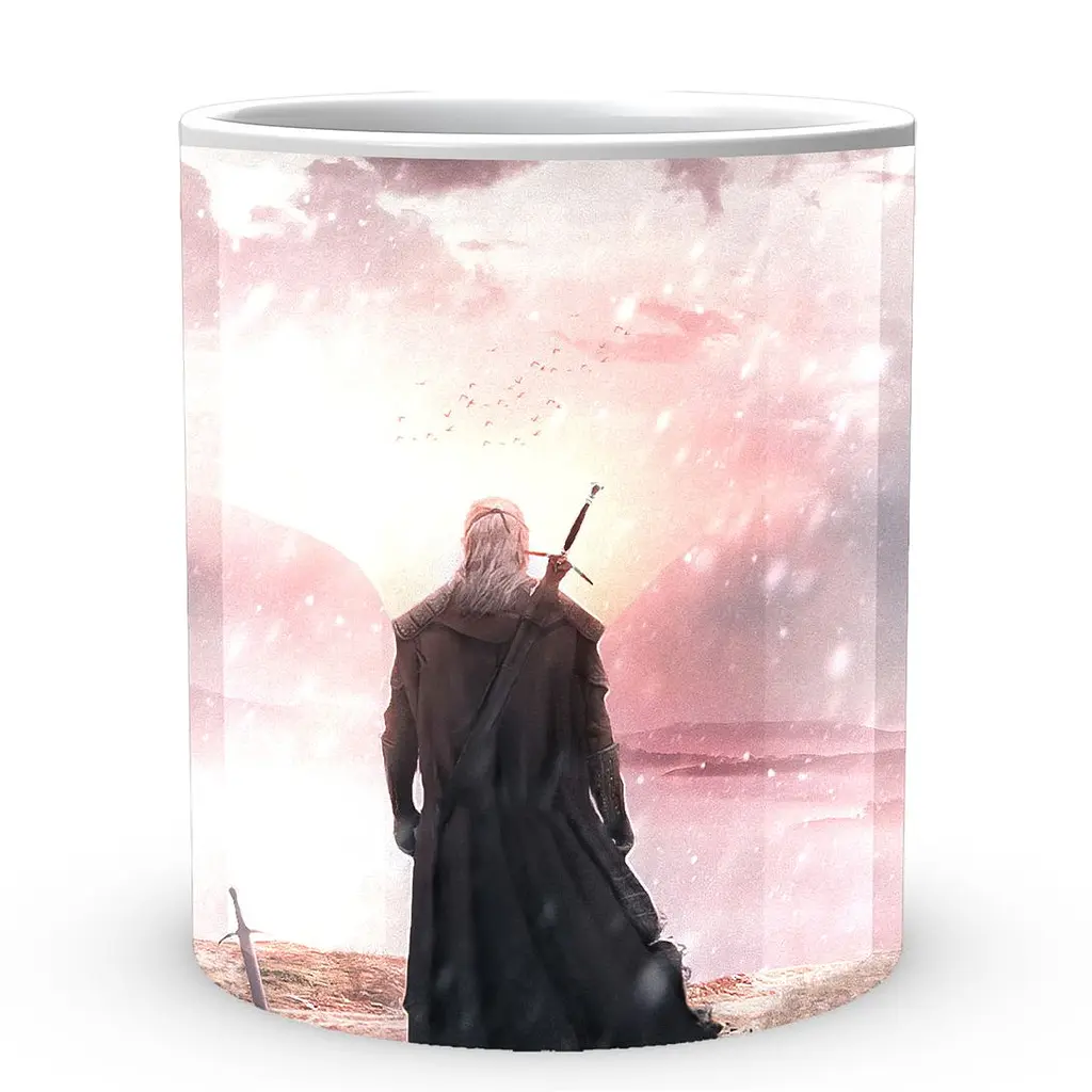 Кухоль GeekLand The Witcher Відьмак Геральт TW 002.010 330 мл білий - фото 2