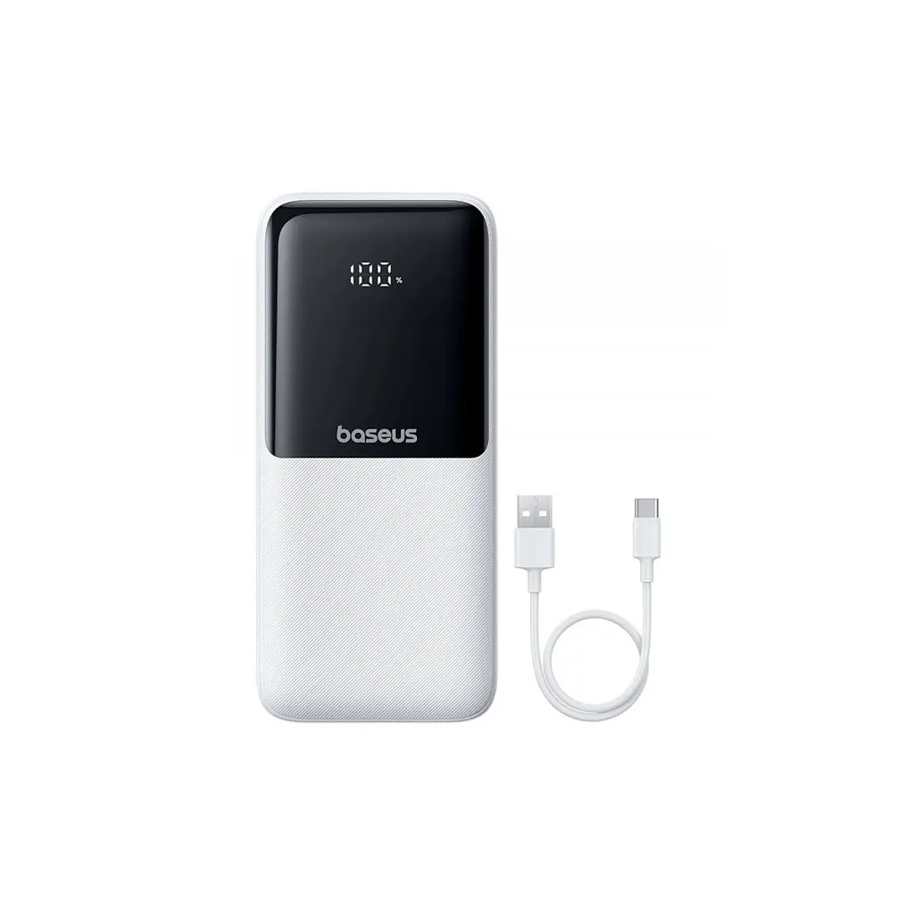 Батарея універсальна Baseus Lipow 20000mAh 22,5W PD, QC/3.0, White (P10079102213-00) - фото 5