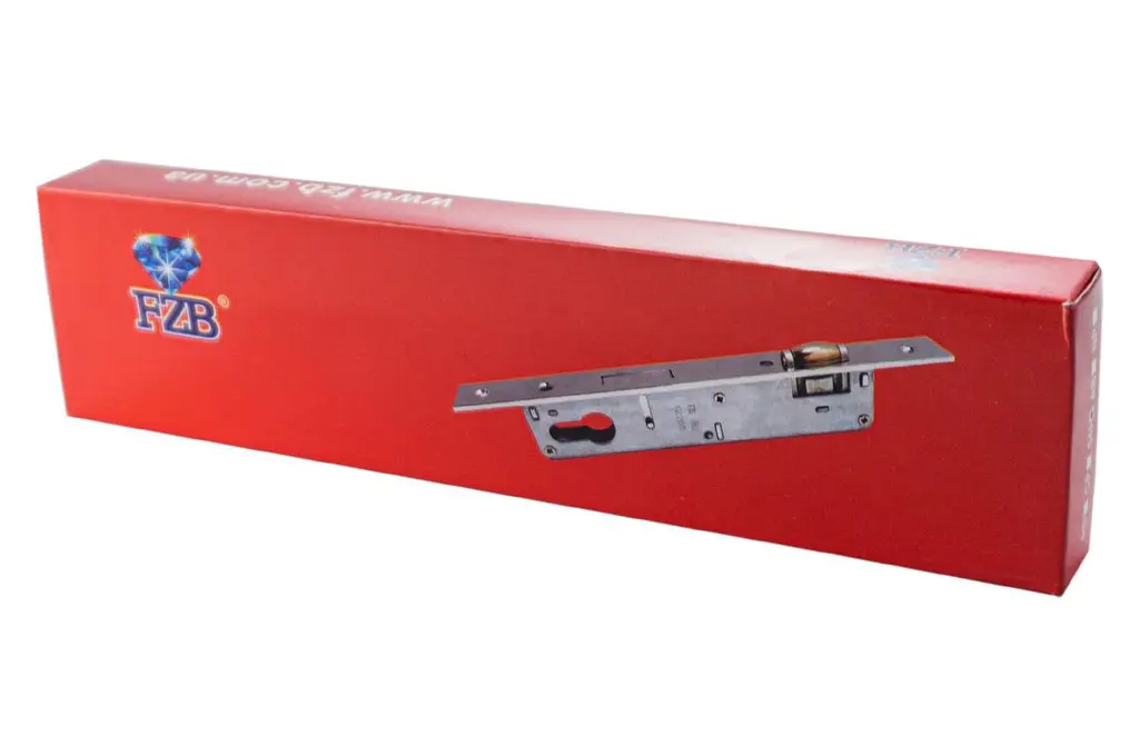 Замок врізний дверний механізм під циліндр FZB 85 x 20 мм ролик CP - фото 4