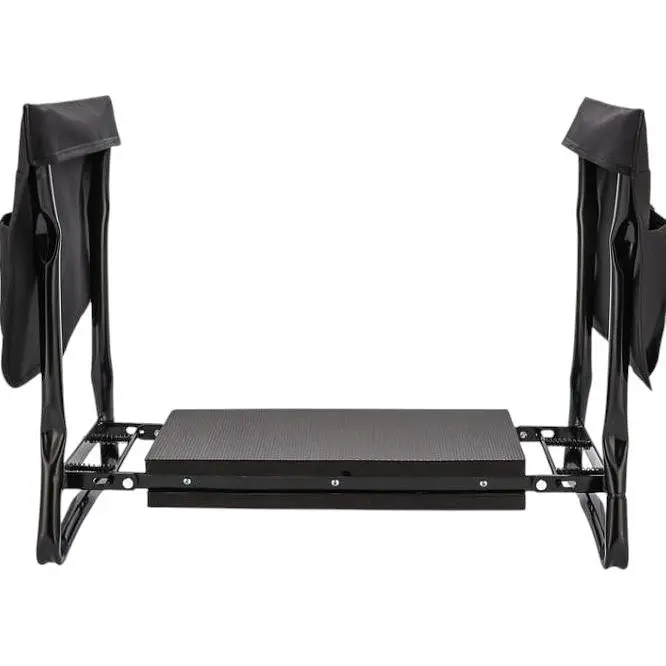 Садовая скамейка Jumi Iron со встроенным столом черная - фото 2