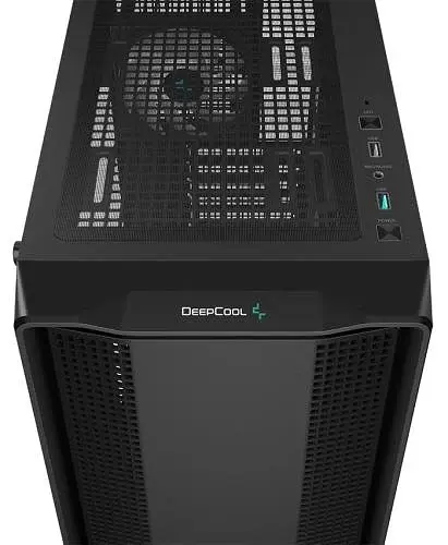 Корпус Deepcool CC560 ARGB V2, Black, без БЖ, Mid Tower, ATX / Micro ATX / Mini ITX, 1xUSB 3.0 / 1xUSB 2.0, макс. CPU - 165 мм / GPU - 370 мм, 4x120 мм ARGB, бічна панель із загартованого скла (R-CC560-BKNAA0-G-2) - фото 5