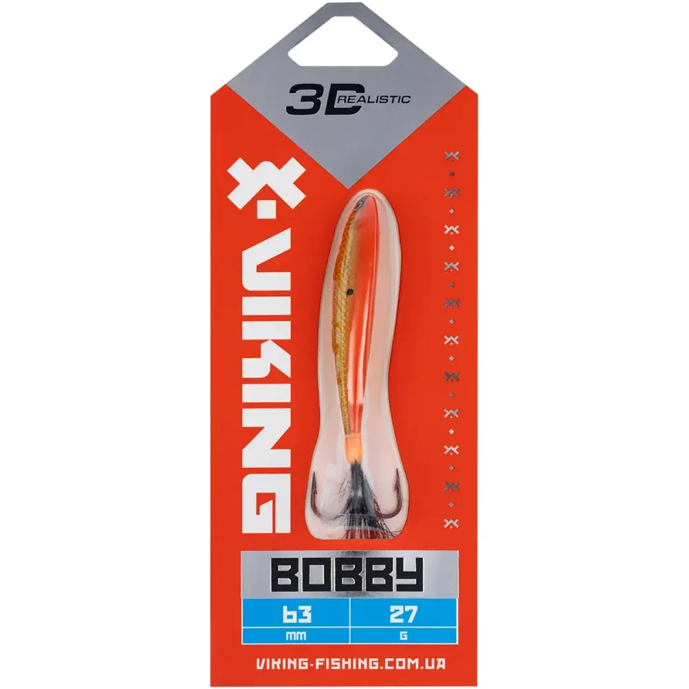 Бокоплав Viking Fishing Bobby 63mm 27.0g #08 Candle Flame - фото 2