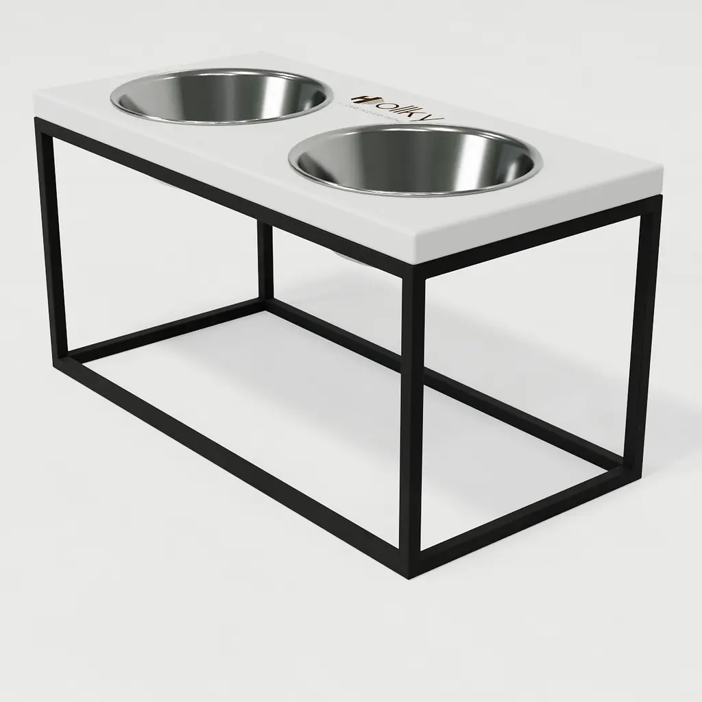 Hollky Base L — миски на підставці для середніх і великих собак (2 × 0,95 л, висота 20 см) - фото 7
