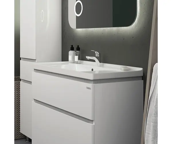 Тумба підлогова Sanwerk Амата 80 Білий з умивальником Idea (MV0000895) Білий - фото 2