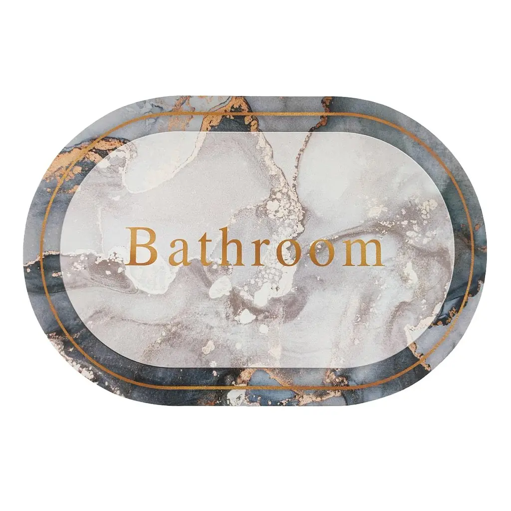 Вологопоглинаючий килимок Sticker Wall мармур Bathroom 40x60CMx3MM (D) SW-00001569 - фото 3