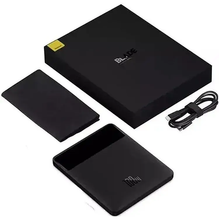 Портативная батарея Baseus Blade High Power Digital Display Quick Charge 20000 mAh 100W PPBL000201 Black - фото 5