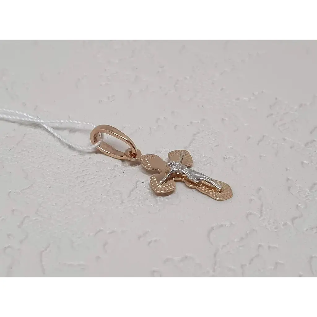 Золотий хрестик Tango. Розп'яття Христа. 230142 - фото 2