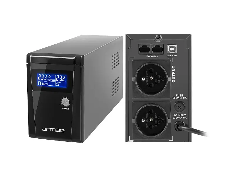 ДБЖ ARMAC Office 650E 650 ВА Schuko E (O/650E/LCD) - фото 3