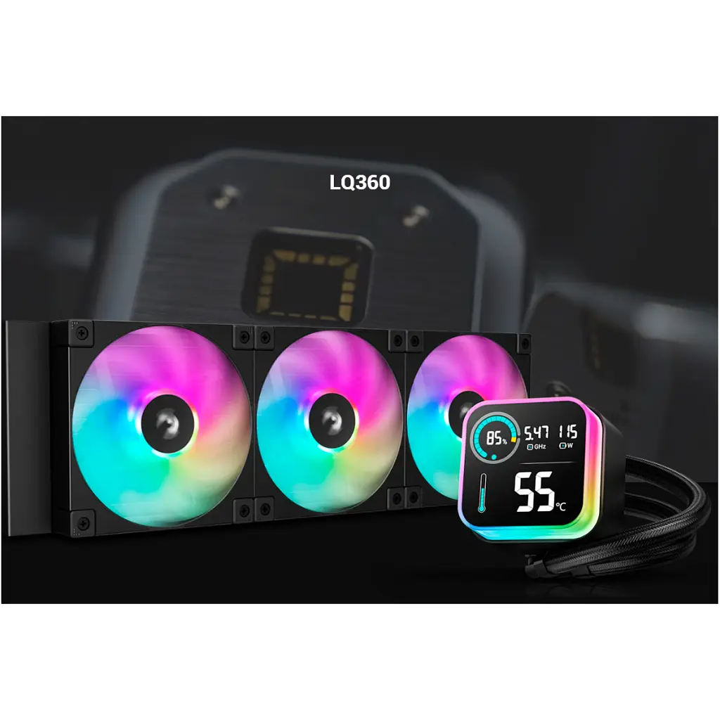 Система рідинного охолодження Deepcool LQ360 Black (R-LQ360-BKLSMW-G-1) - фото 7