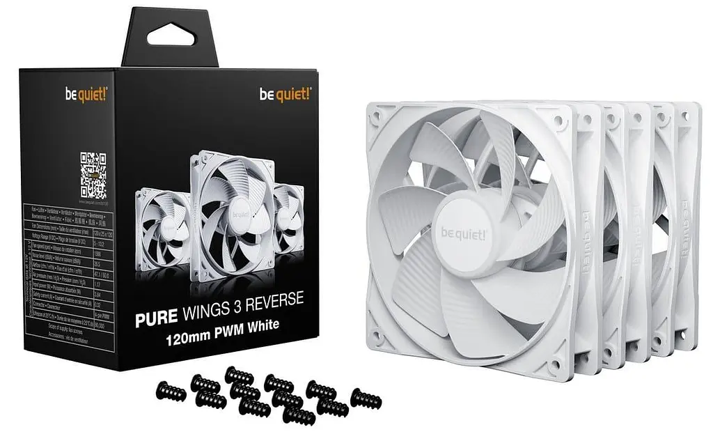 Комплект вентиляторів be quiet! PURE WINGS 3 120mm PWM Reverse 3 шт (BL136) - фото 4