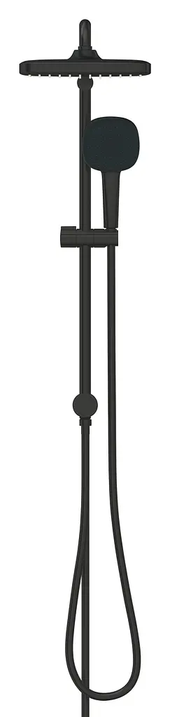 Душева система Grohe Flex Tempesta System з перемикачем настінного монтажу 250 Cube 269772431, Чорний матовий - фото 3