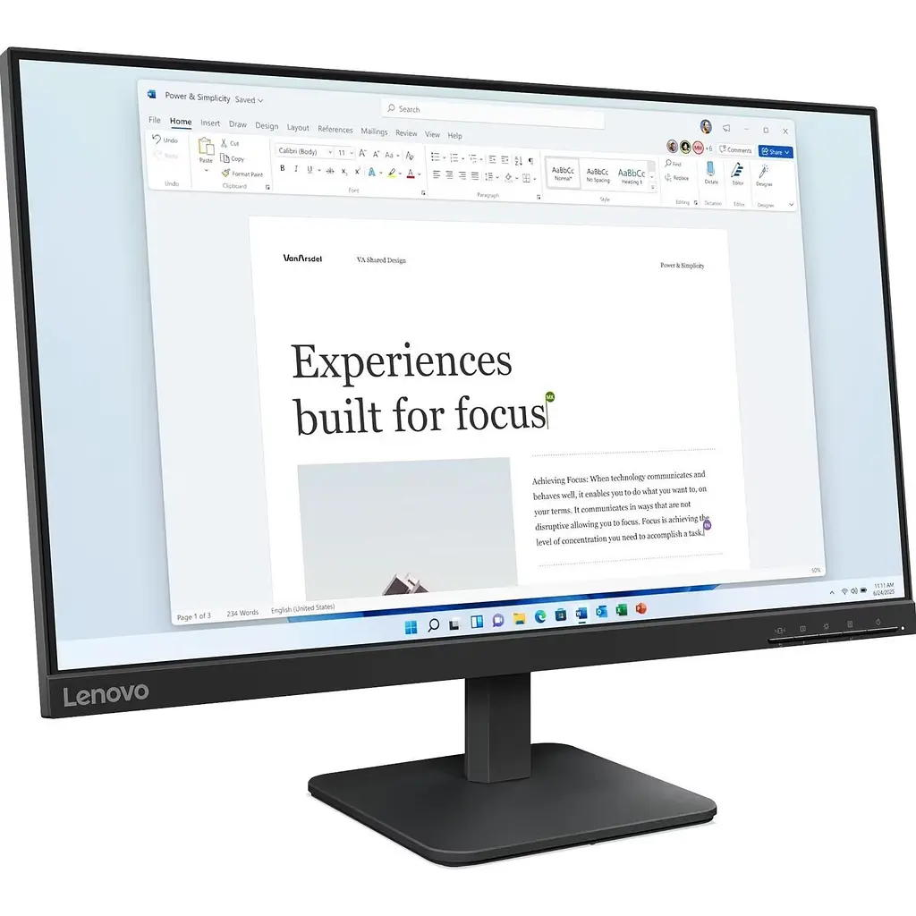 Монітор Lenovo 23.8` L24-4E (68C2KAC1UA) [151594] - фото 3