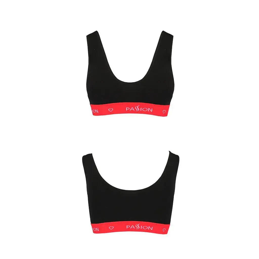 Спортивный топ на широких бретелях Passion PS003 TOP black L - фото 4