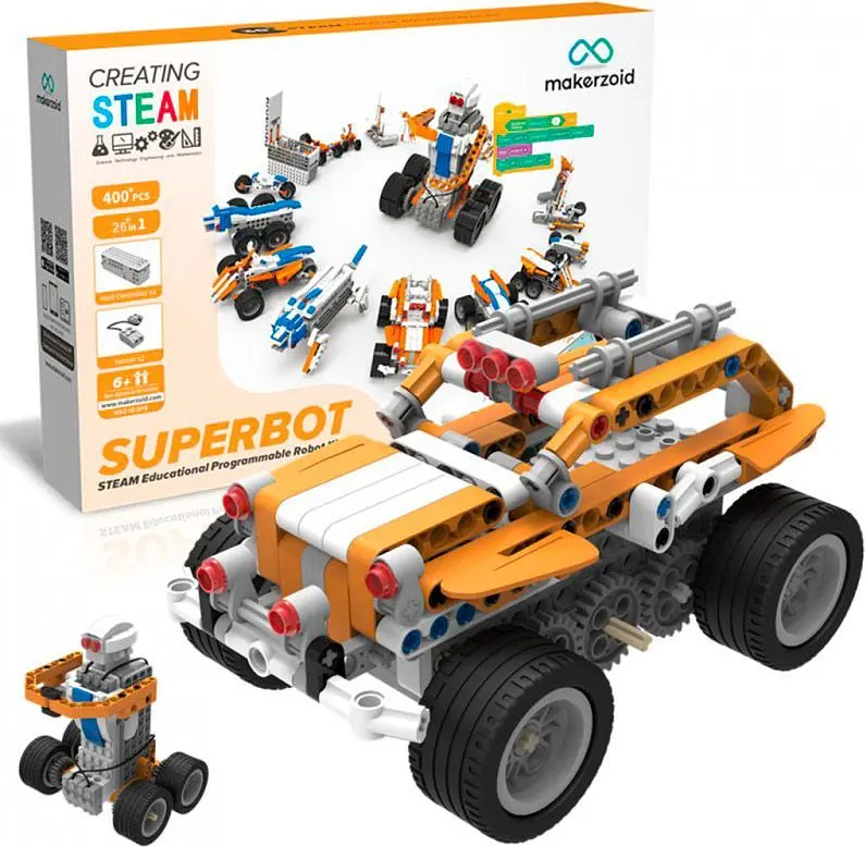 Конструктор Makerzoid Superbot Educational Building Blocks (MKZ-ID-SPB) [86642] - фото 6