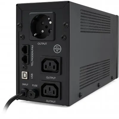 Пристрій безперебійного живлення Vinga LED 650VA metal case with USB (VPE-650PRMU) - фото 4