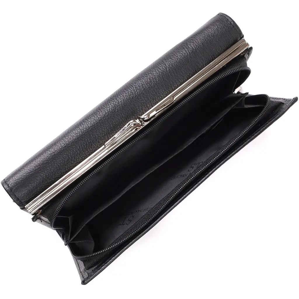 Жіночий гаманець на магнітах із натуральної шкіри ST Leather 19х9.5х3 см acs0029701 - фото 8