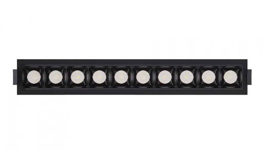 Світильник точковий врізний KLOODI KD-POINT 10X2 20W 3K BK - фото 5