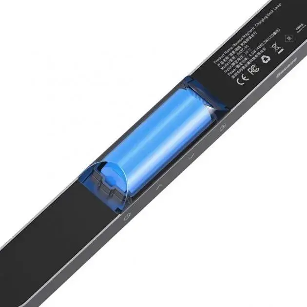 Світлодіодний світильник Baseus Magnetic Stepless Dimming Charging Dark Gray [DGXC-C0G] [67867] - фото 4