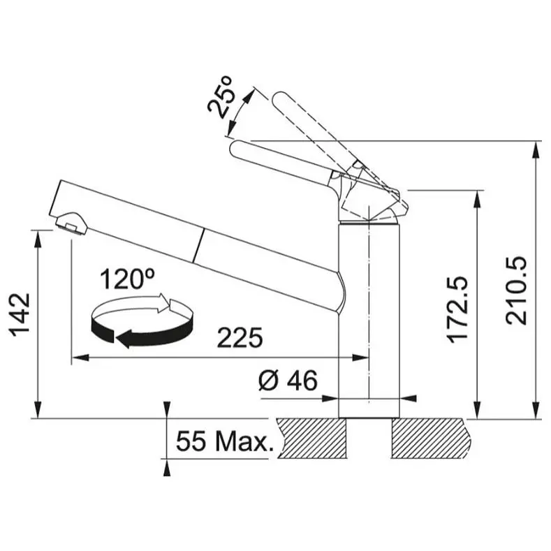 Змішувач для кухонного миття Franke Orbit Pull Out 115.0623.055 - фото 3