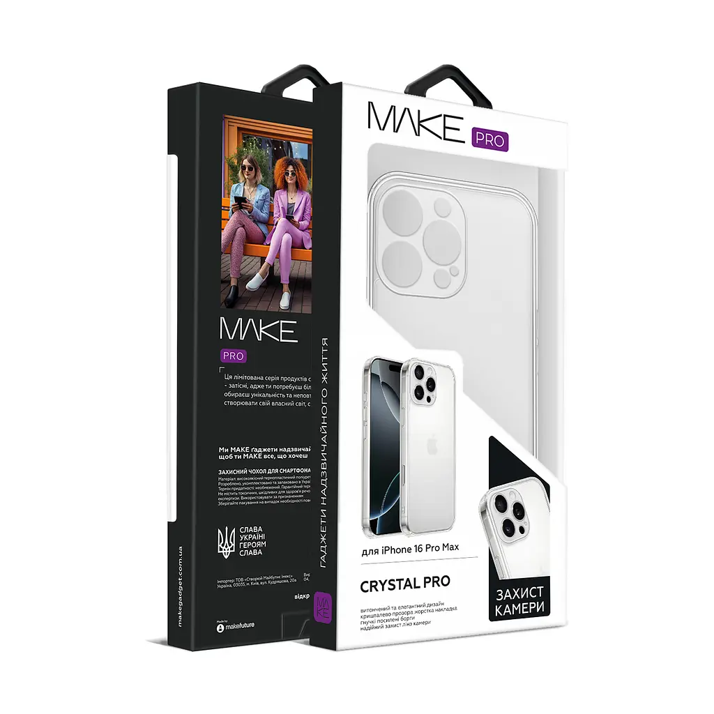 Чохол MAKE Apple iPhone 16 Pro Max Crystal Pro - фото 2