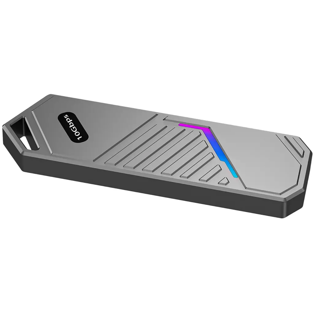 Кишеня зовнішня Dynamode M.2 SSD NVMe to USB-C USB 3.2 Gen2, алюмінієвий, чорний (DM-CAD-SSD14-N) - фото 4