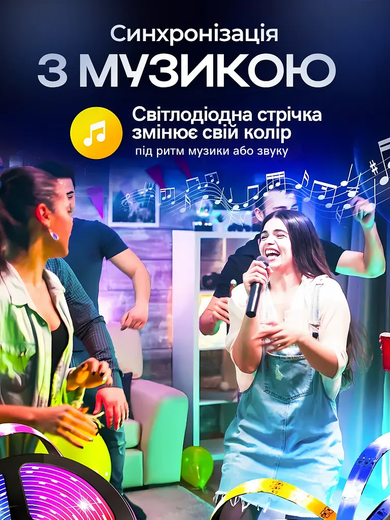 Світлодіодна стрічка смарт RGB 5050 вологозахищена 5 м (1642786810) - фото 9