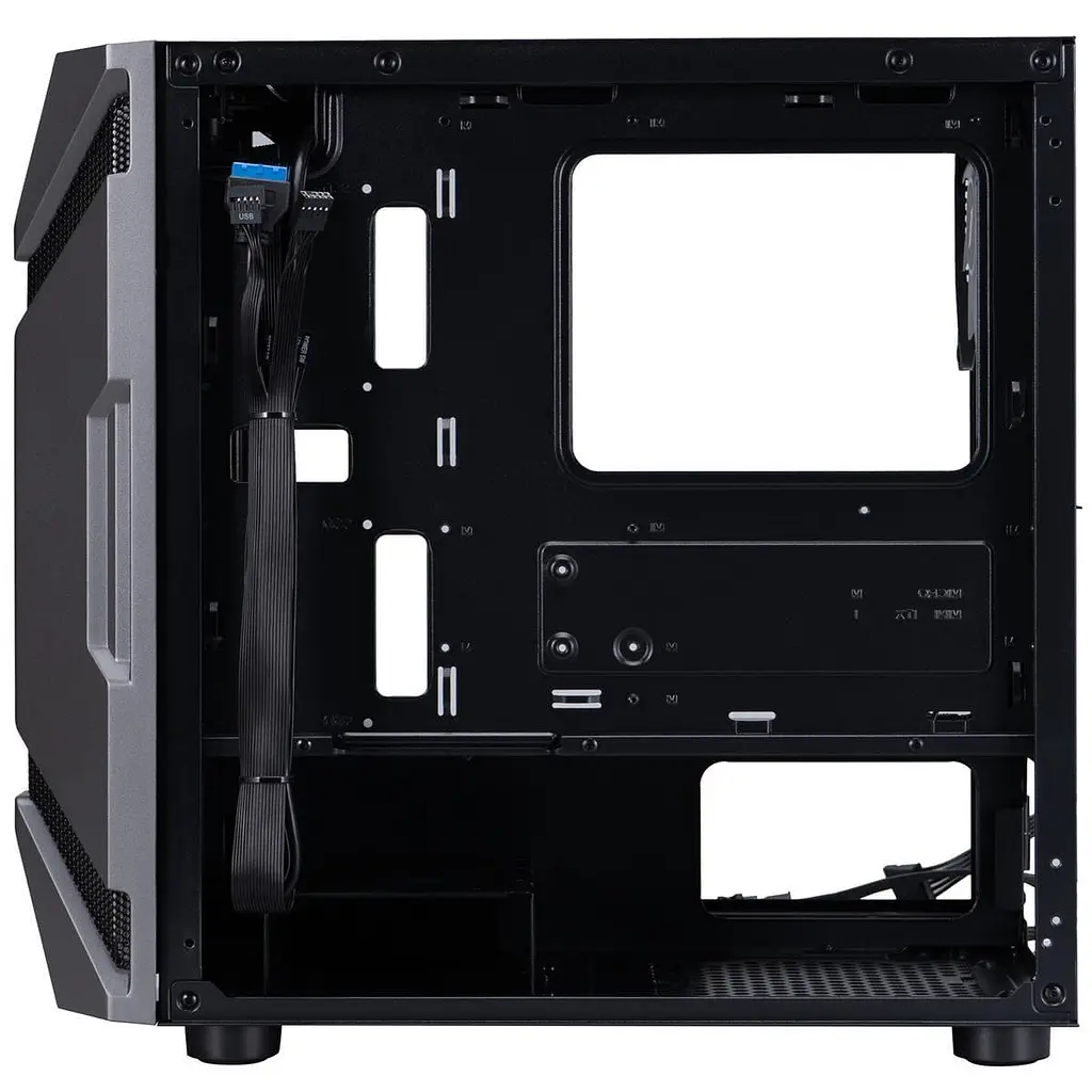 Корпус 1stPlayer D3-A-BK-1F7-14-1F7 Black без БЖ (D3-A-BK-1F7-14-1F7) - фото 10