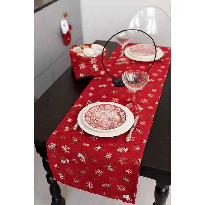 Ранер Прованс Колокольчики на красном 180х40 см (36828) - фото 2