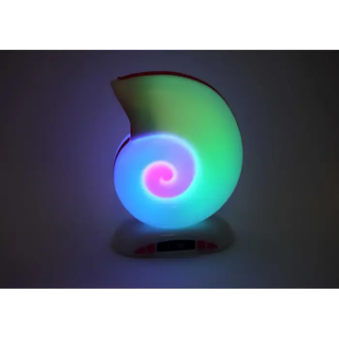 Настільна лампа Равлик з RGB підсвічуванням та Bluetooth-колонкою з годинником портативний динамік L39 mini - фото 7