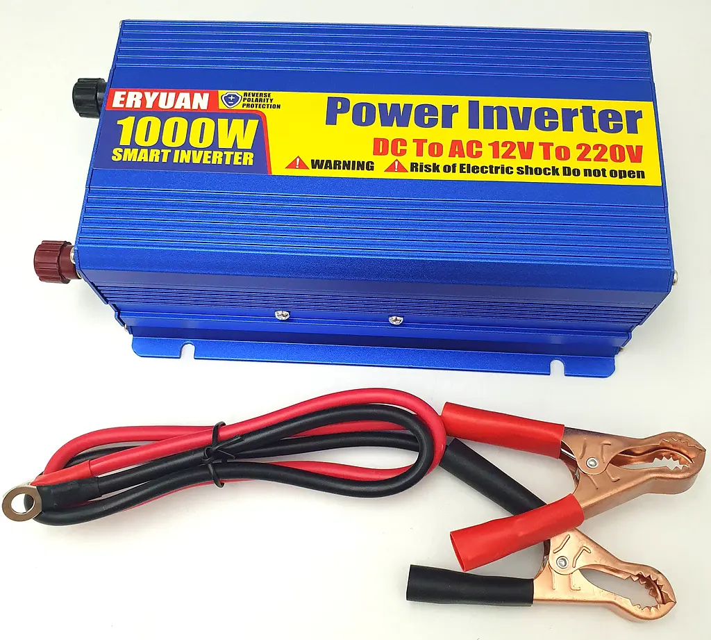 Автоінвертор 12 V-220 V перетворювач напруги з USB-портом 1000 W модифікована синусоїда Eryuan 12 V-220 V 1000 Вт