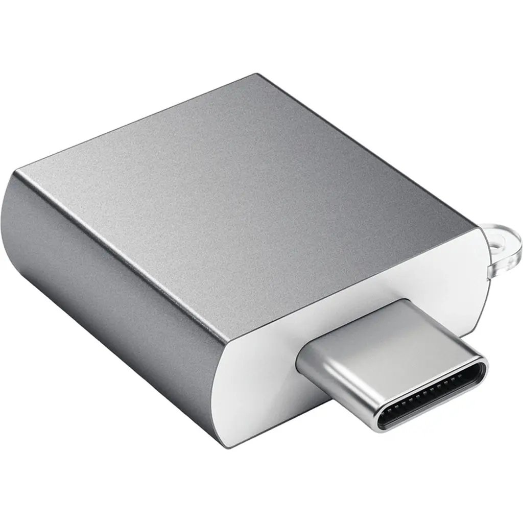 Адаптер Satechi Aluminum Type-C to USB-A 3.0 Adapter Space Gray (ST-TCUAM) - фото 2