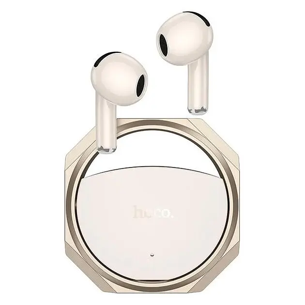 Беспроводные наушники Hoco EW70 Glory true wireless BT headset, BT5.5, 35mAh, 300mAh, 6h, gold - фото 2