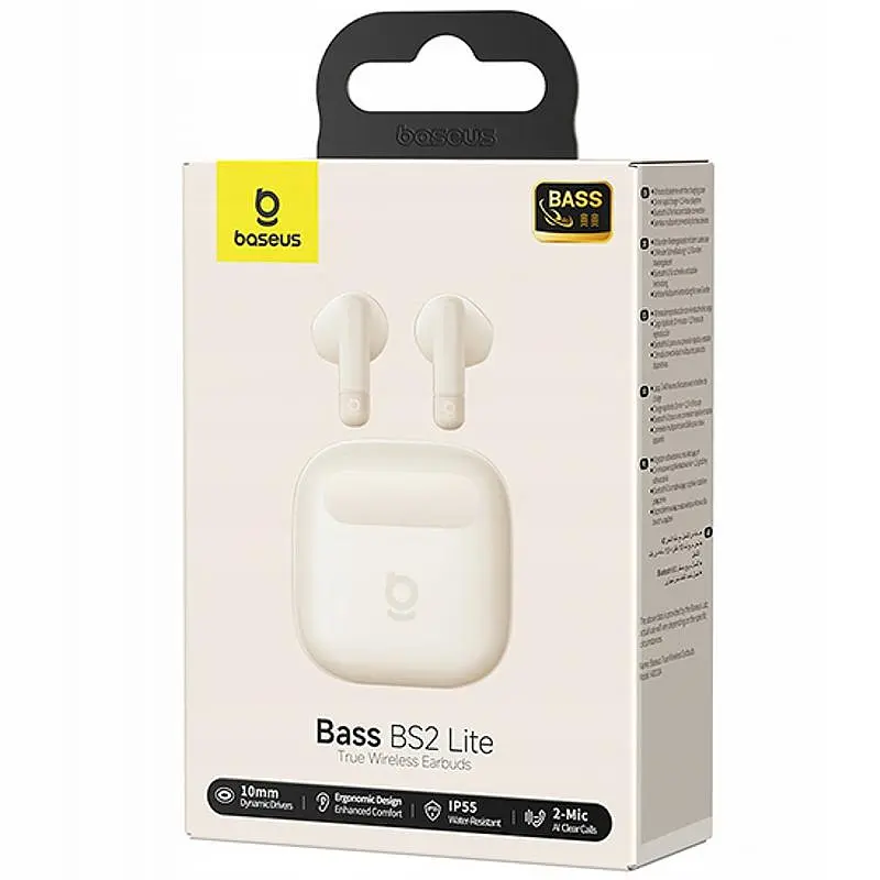 Беспроводные TWS наушники Baseus Bass BS2 Lite (A0010A) Sunlight Pink - фото 4