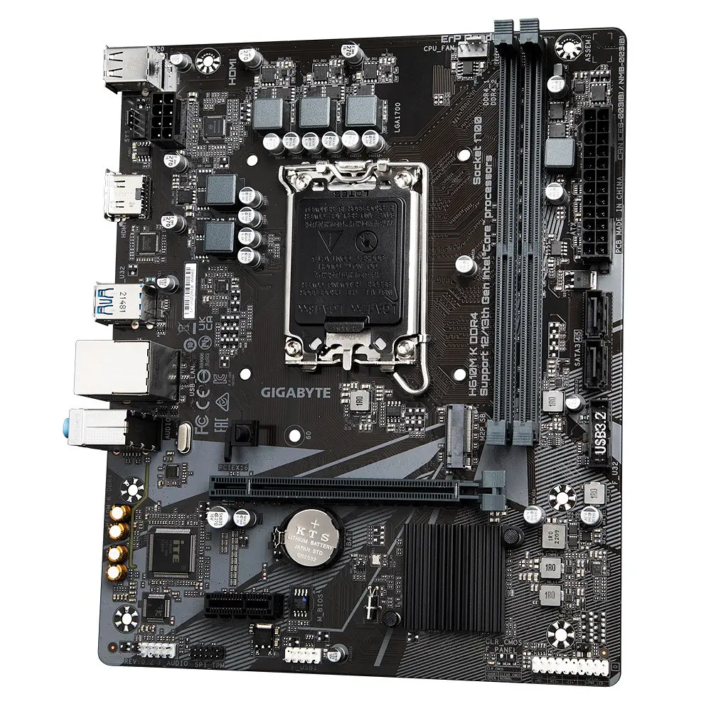 Материнская плата Gigabyte H610M K DDR4 Socket 1700 - фото 4