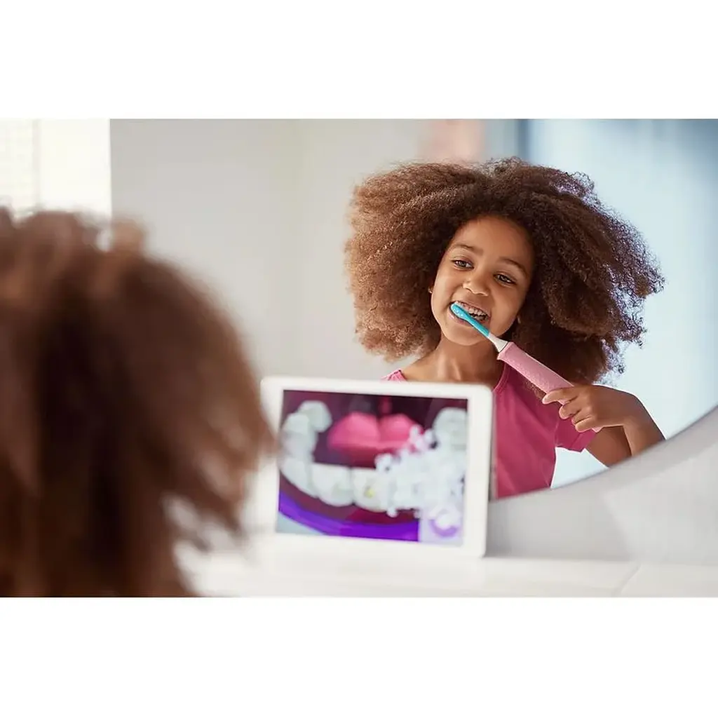 Електрична зубна щітка Philips Sonicare For Kids рожева (HX6352/42) - фото 8